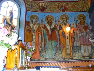 Nusfalau - Pictura din altarul Bis. ortodoxe1